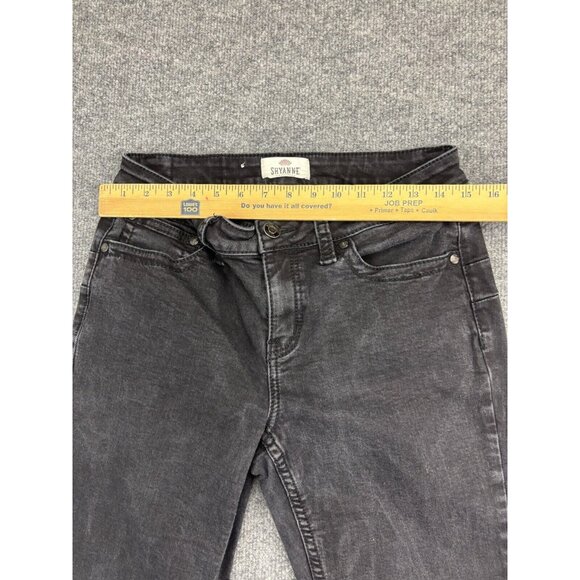 Shyanne Bootcut Jeans Women's 32 Black Denim Stretch Mid Rise 5 Pocket Ankle - Picture 3 of 9